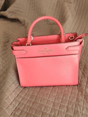 kate spade Coral Pink Saffiano Leather Satchel